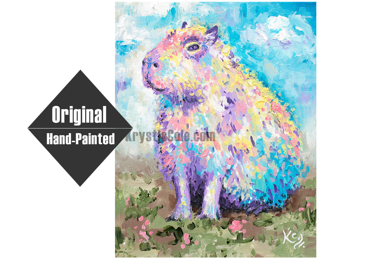 Capybara Painting - 11x14"