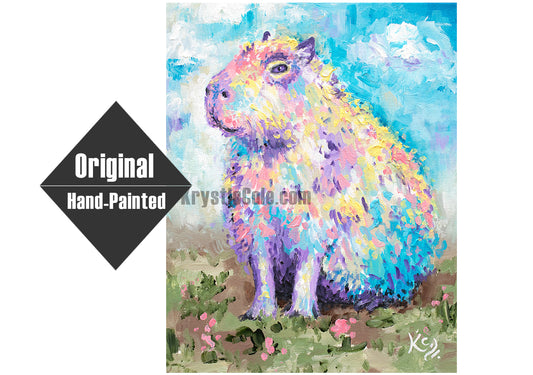 Capybara Painting - 11x14"