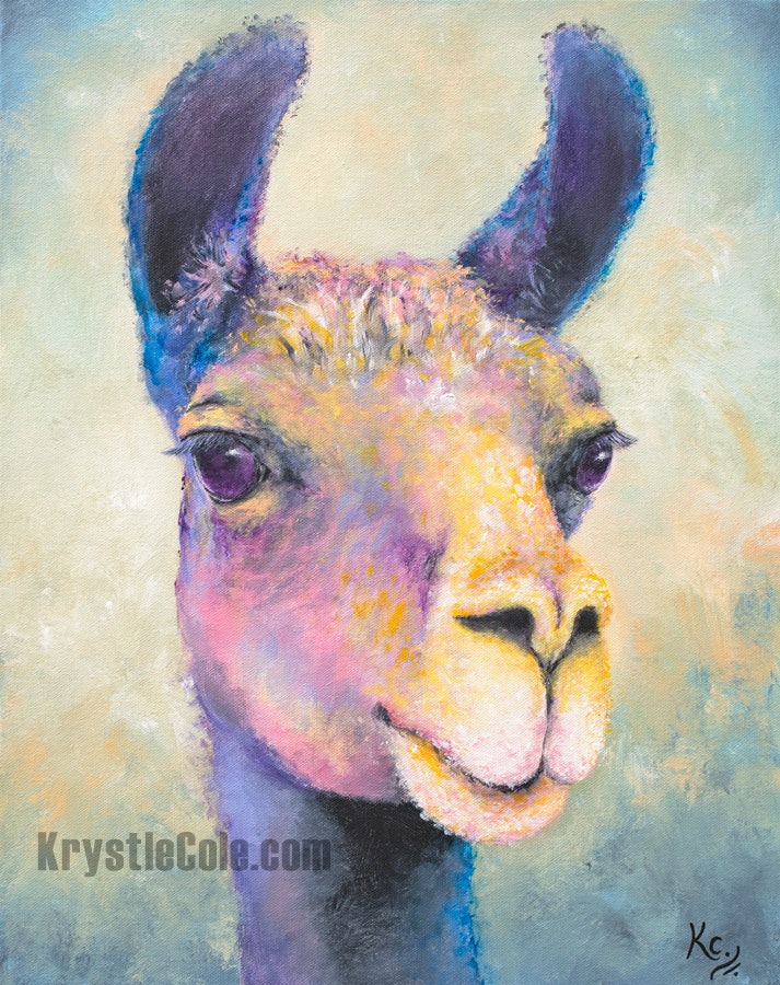 Llama Art Print - Gertie