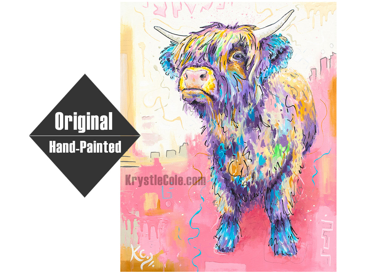 Highland Cow Painting - 26x32"