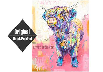 Highland Cow Painting - 26x32"