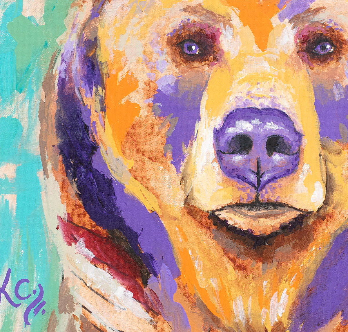 Bear Painting - 18x22"