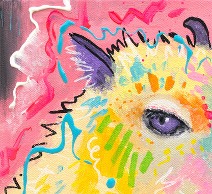 Capybara Side Eye Painting - 11x14"