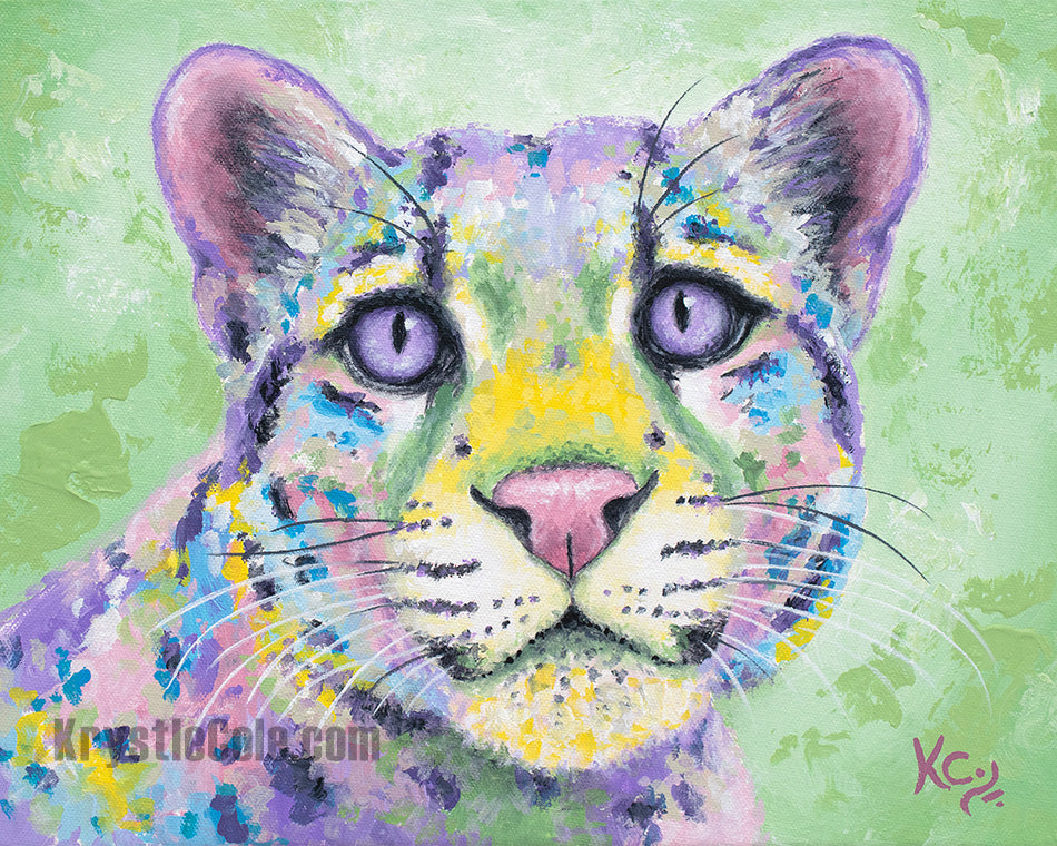 Clouded Leopard Art Print