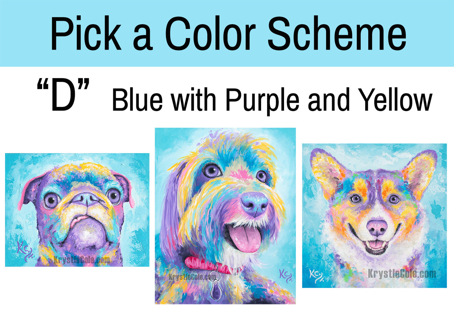 Custom HAND-PAINTED Acrylic on Canvas Pet Portrait