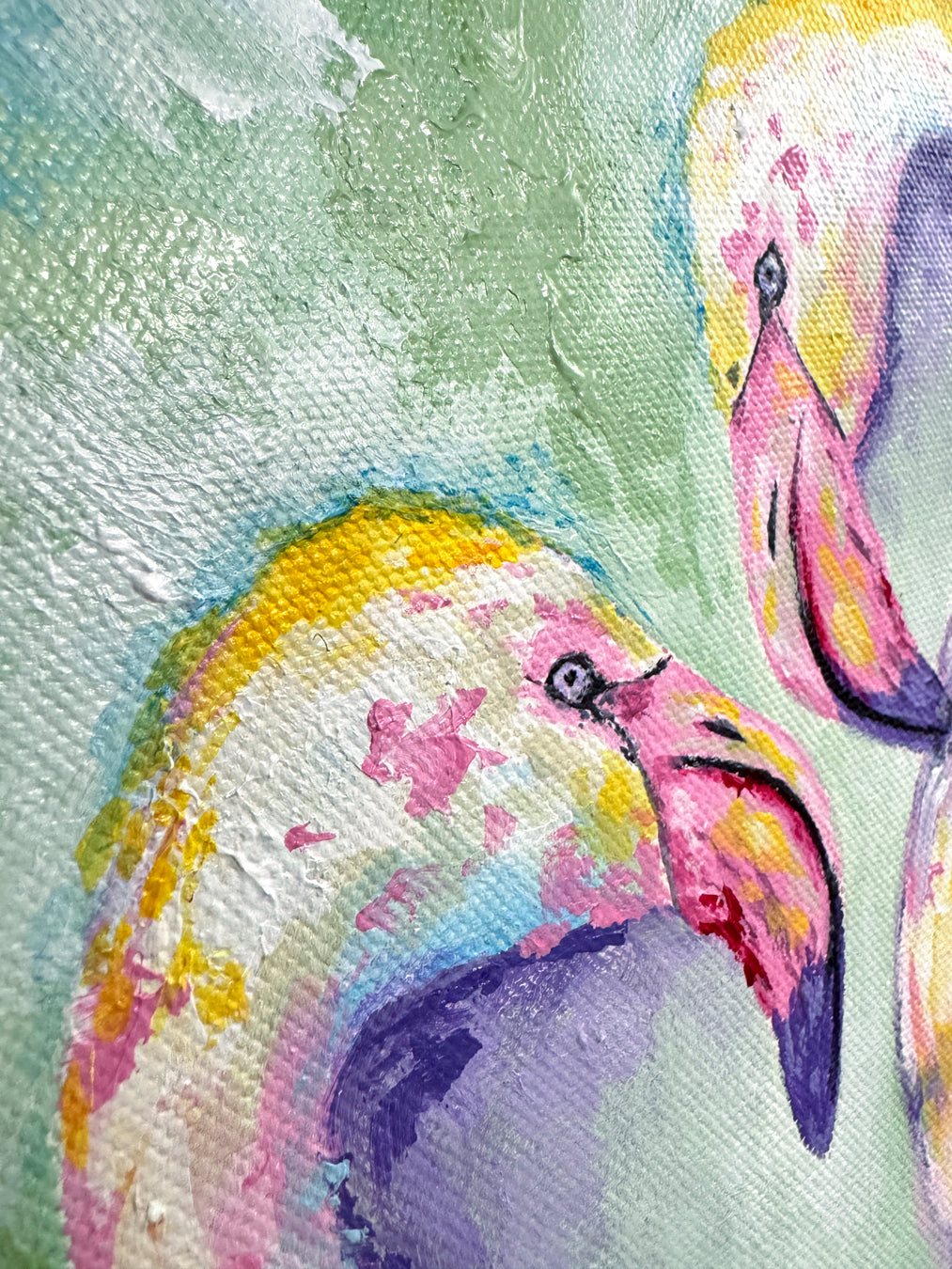 Flamingo Vibes Painting - 11x14"