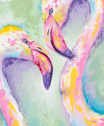 Flamingo Vibes Art Print