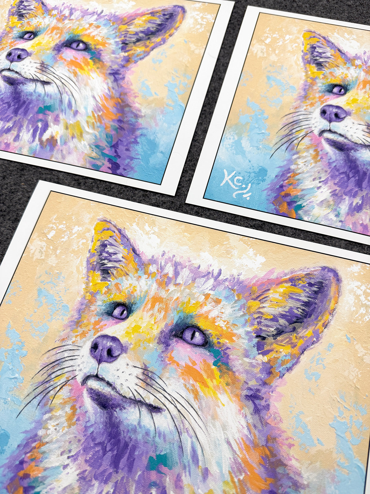 Backyard Fox Art Print