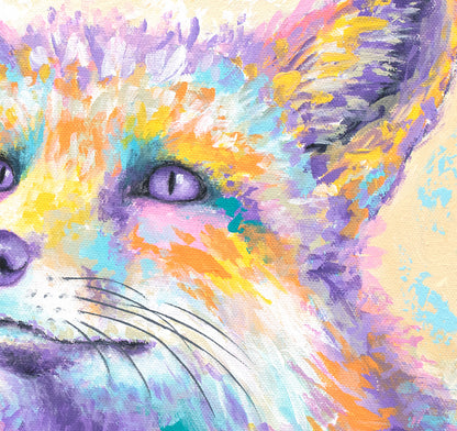 Backyard Fox Art Print