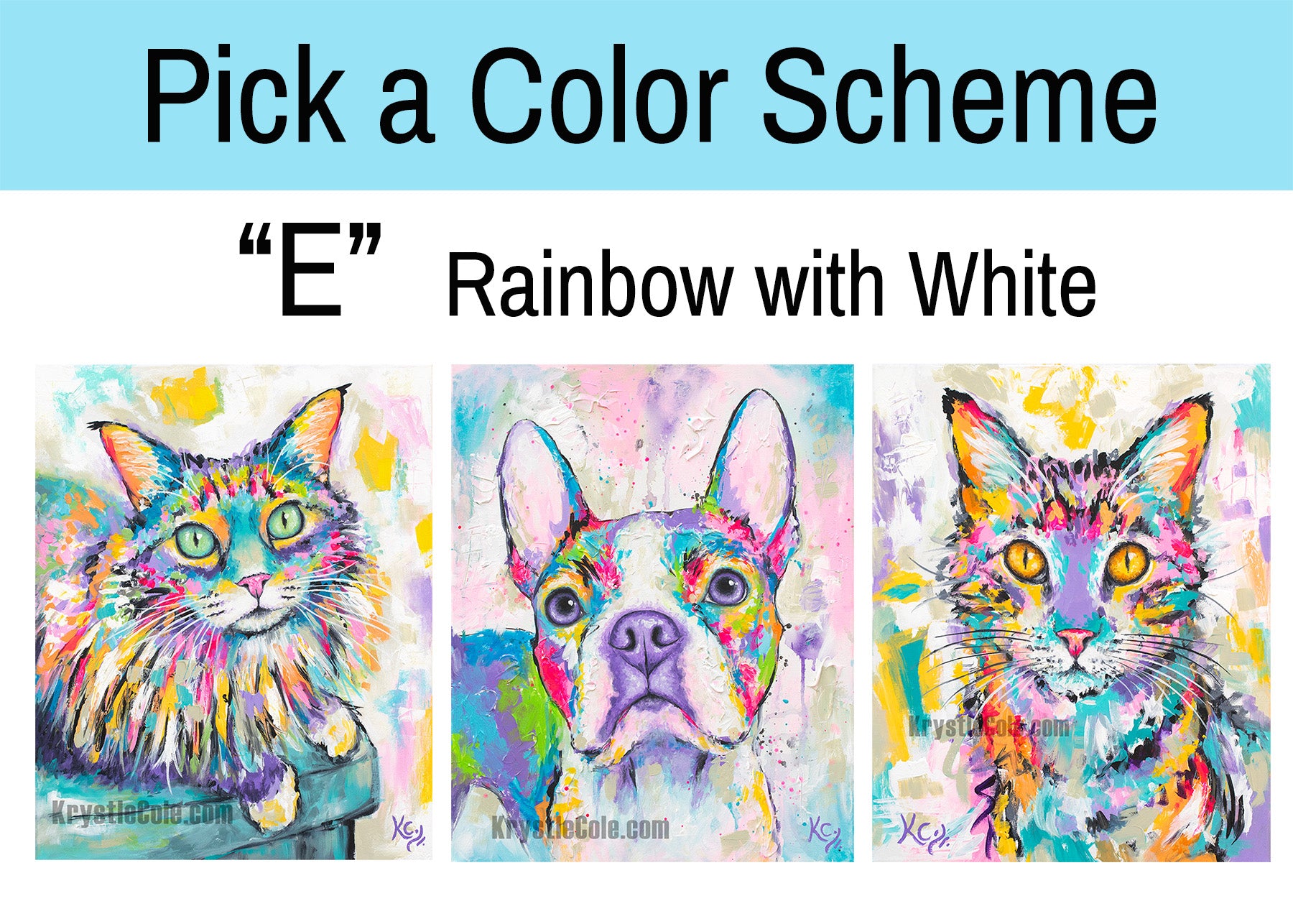 Custom HAND-PAINTED Acrylic on Canvas Pet Portrait