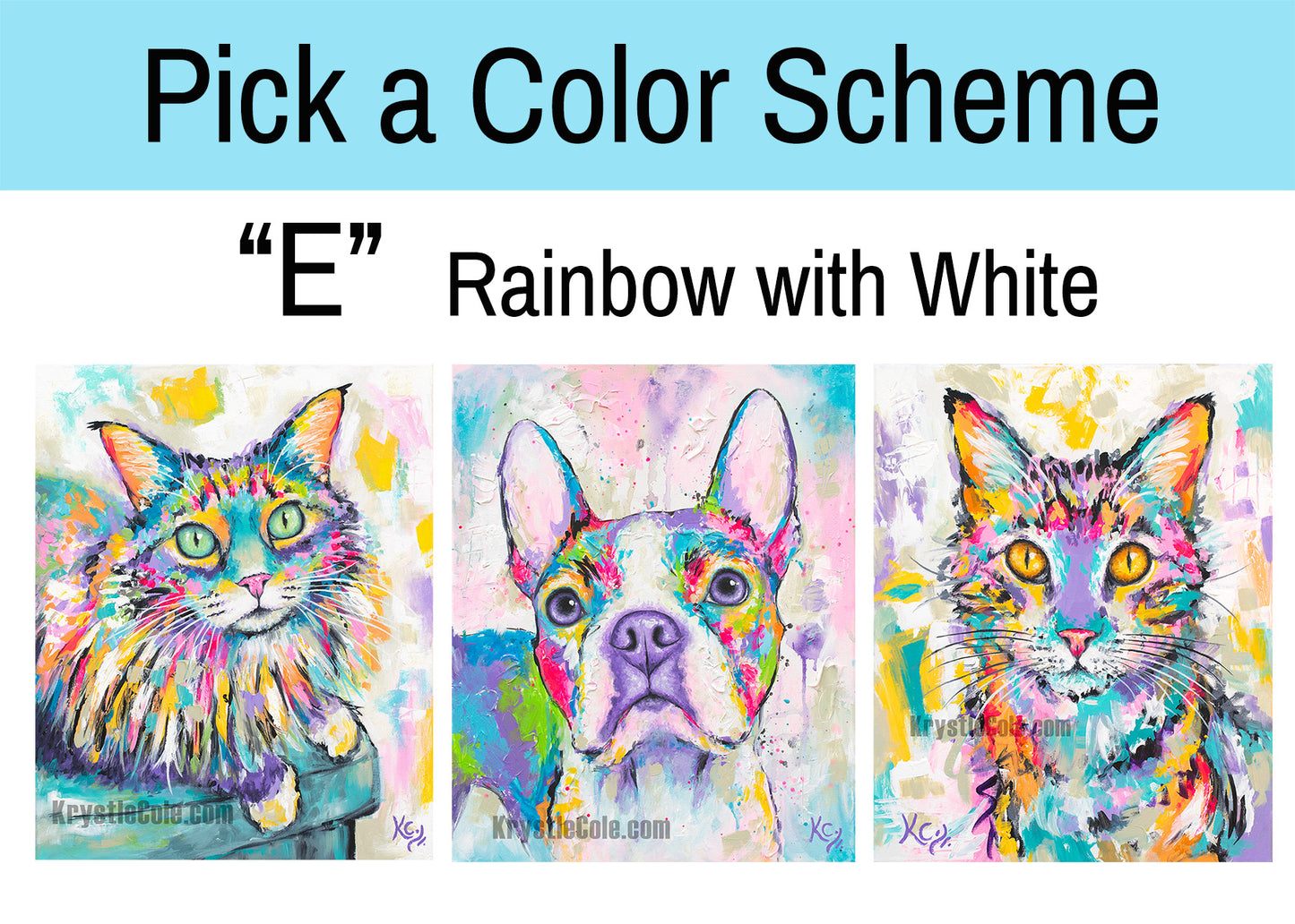 Custom HAND-PAINTED Acrylic on Canvas Pet Portrait