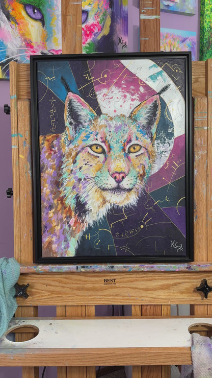 Lynx from Old Carpathia Painting - 20x26"