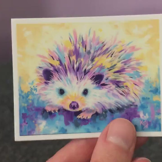 Hedgehog Sticker - Weatherproof Vinyl Sticker for Use Indoor or Outdoor!