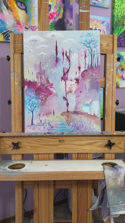 Reach to the Clouds Painting - 18x24"