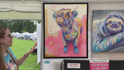 Highland Cow Painting - 26x32"