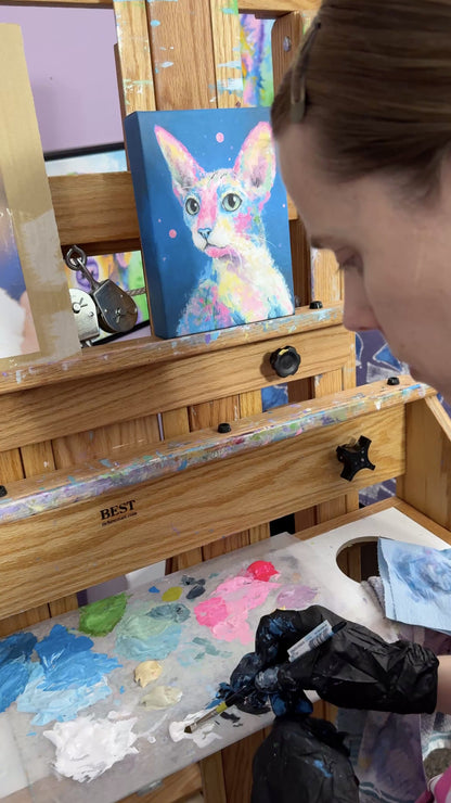 Cornish Rex Painting - 6x8"