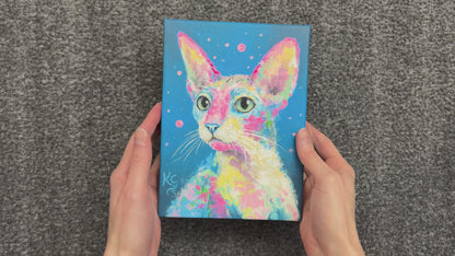 Cornish Rex Painting - 6x8"