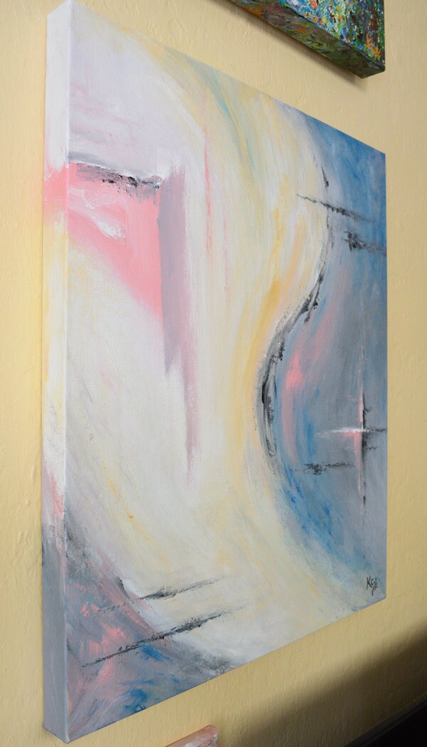 Pink Cross Painting - 20x24"