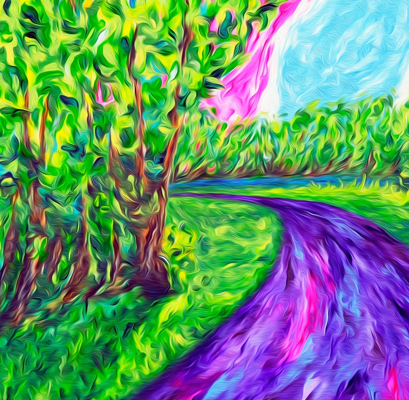 Stream of Consciousness Landscape Print
