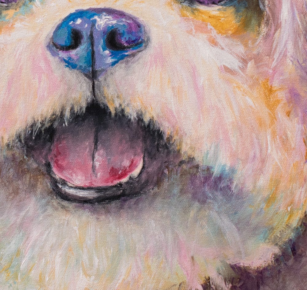 Shih Tzu Art on PAPER or CANVAS - Shih Tzu Gifts. Shitzu Print of Painting by Krystle Cole