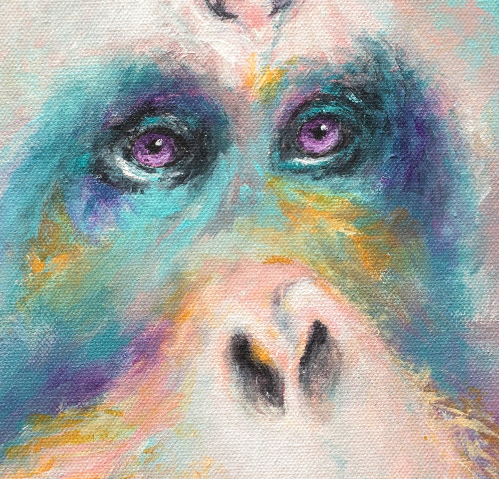 Orangutan Painting - 16x20"