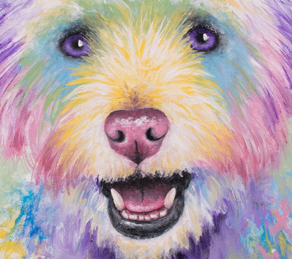 Westie Painting - West Highland Terrier Art. Westie Gifts. Westie Print on PAPER or CANVAS by Krystle Cole