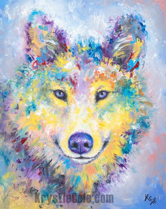 Wolf Painting - 16x20"