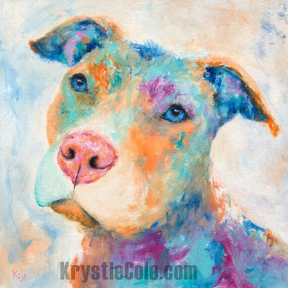 Pit Bull Painting - 24x24"