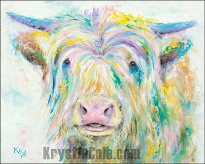 Highland Cow Painting - 16x20"