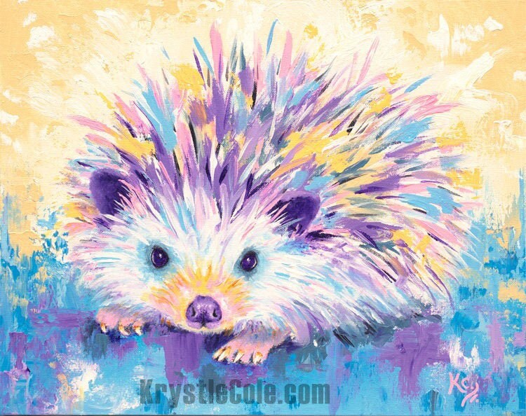 Hedgehog Painting - 16x20"