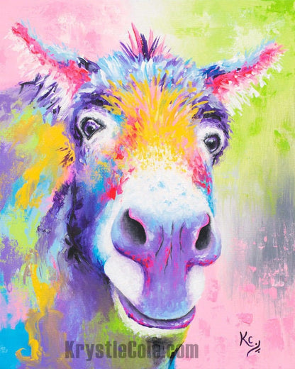 Donkey "Hank Williams" Painting - 16x20"