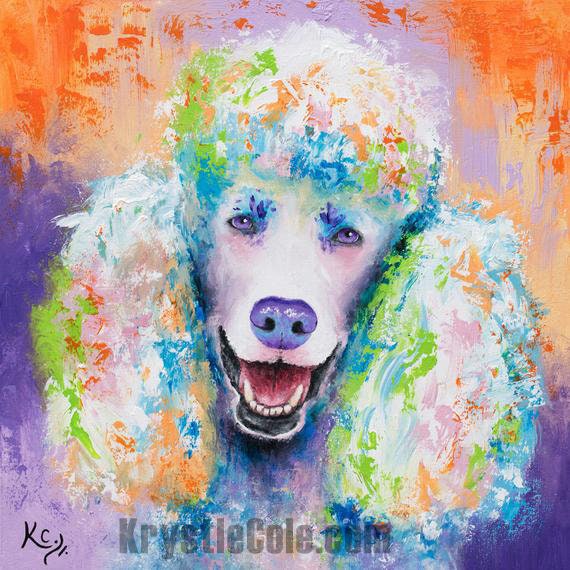 Poodle Painting - 24x24"