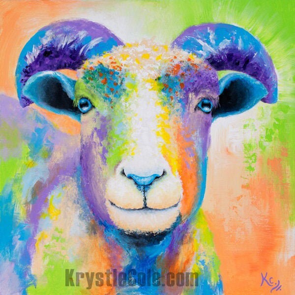 Sheep Painting - 24x24"
