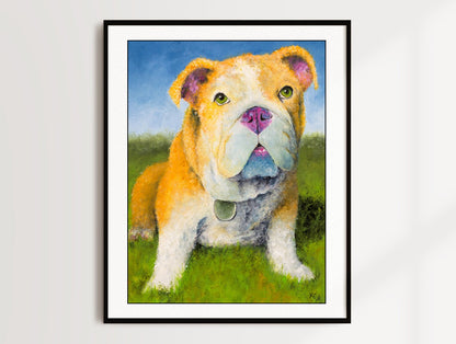 English Bulldog Puppy Print - Hublot