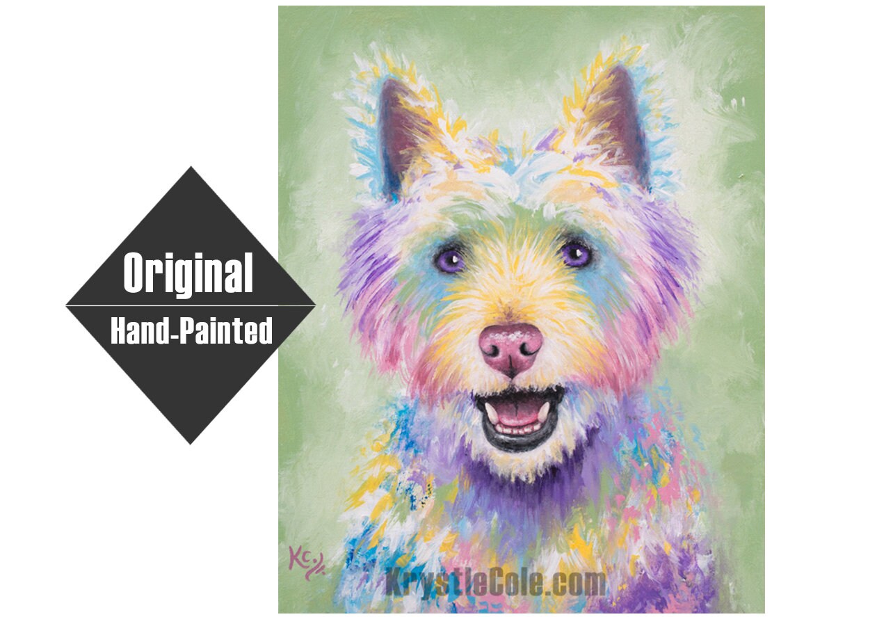 Westie / West Highland Terrier Dog Painting - 16x20"
