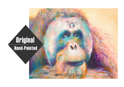 Orangutan Painting - 16x20"