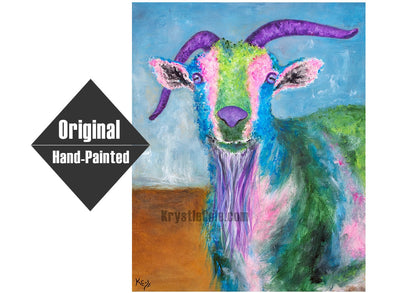 Billy Goat Painting - 20x24"