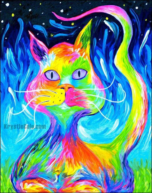 Cosmic Cat Print