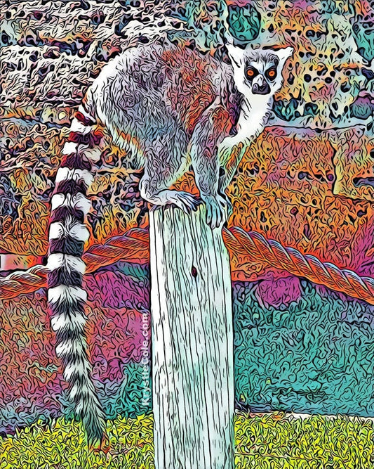 Tanganyika Lemur Print