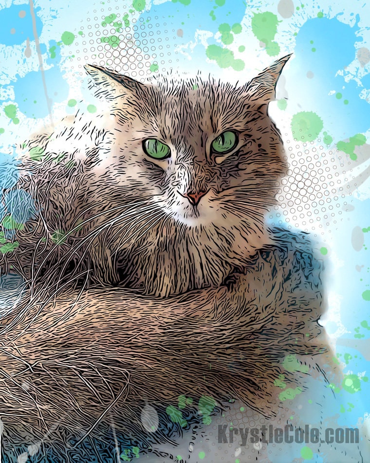 Custom DIGITAL ART Pet Portrait - NATURALISTIC Colors