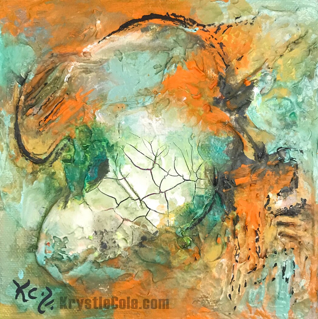 Primordial Painting - 6x6"