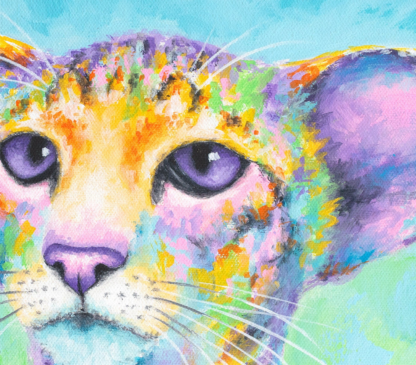 Oriental Shorthair Cat Painting - 11x14"