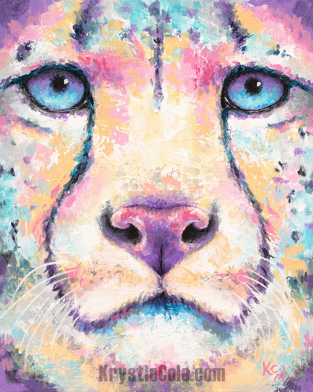 Cheetah Painting - 18x22"
