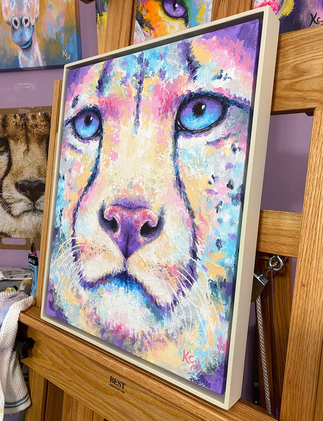 Cheetah Painting - 18x22"